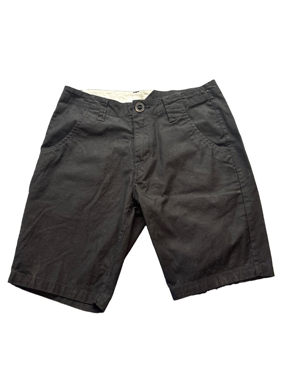 VOLCOM mens Black Modern Stretch Shorts 8" Inseam 28W
